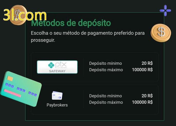 O cassino 3l.combet oferece uma grande variedade de métodos de pagamento