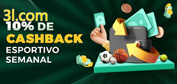 10% de bônus de cashback na 3l.com