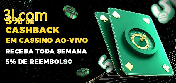 Promoções do cassino ao Vivo 3l.com